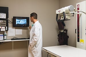 Interior view of radiology suite