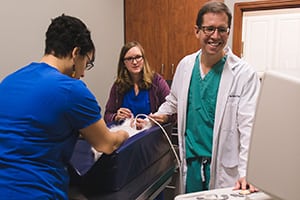 Interior view of surgery suite