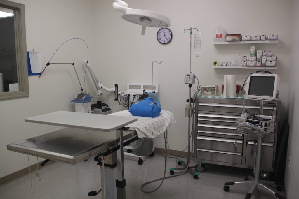 Interior view of surgery suite